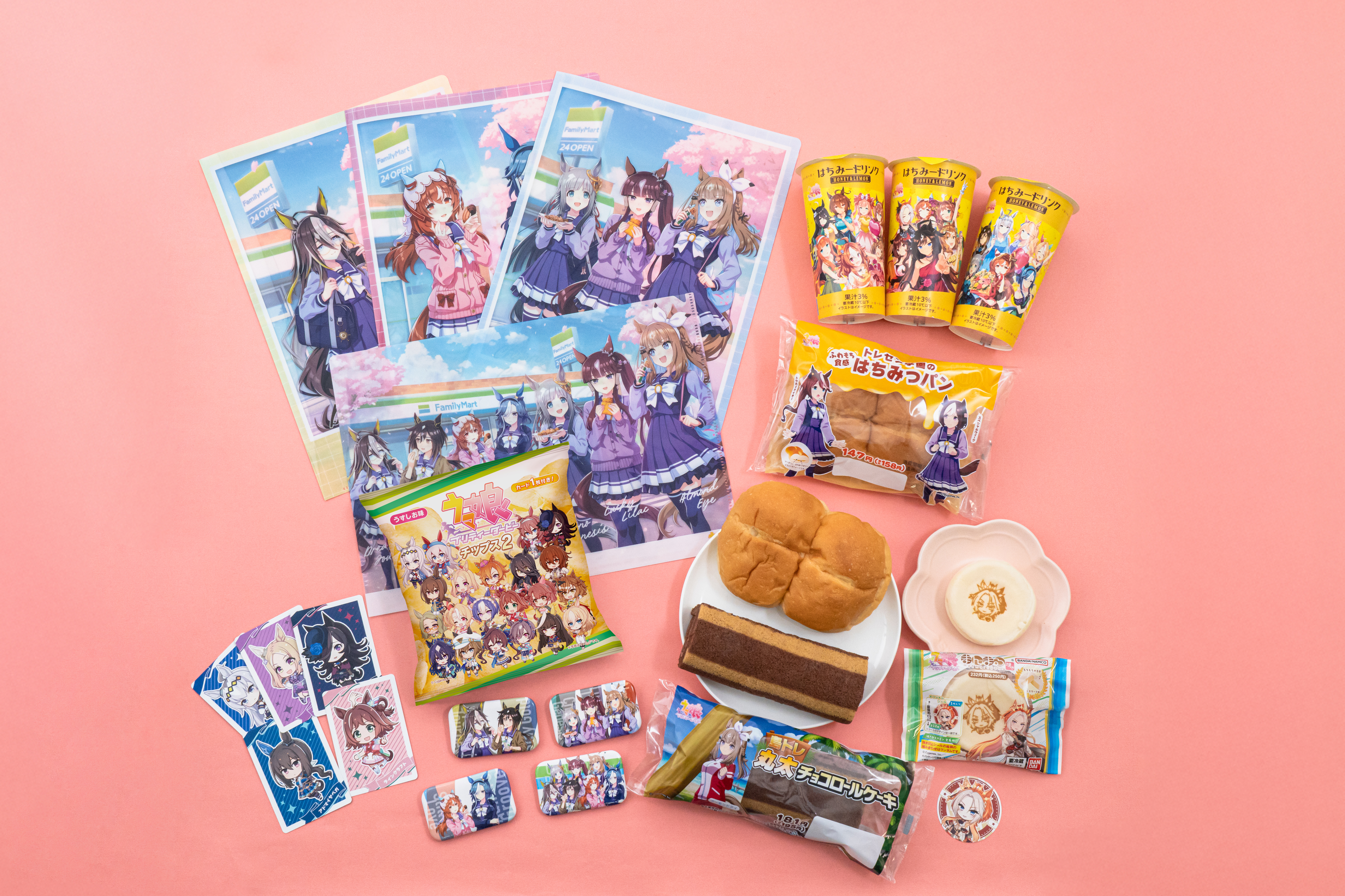 ファミマで祝おう！ウマ娘 5 周年！ アーモンドアイら7名のウマ娘が大 